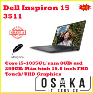 Dell Inspiron 3511, Core i5 - 1035G1, RAM 8GB, SSD 256GB, Intel UHD Graphics, 15.6” FHD Touch